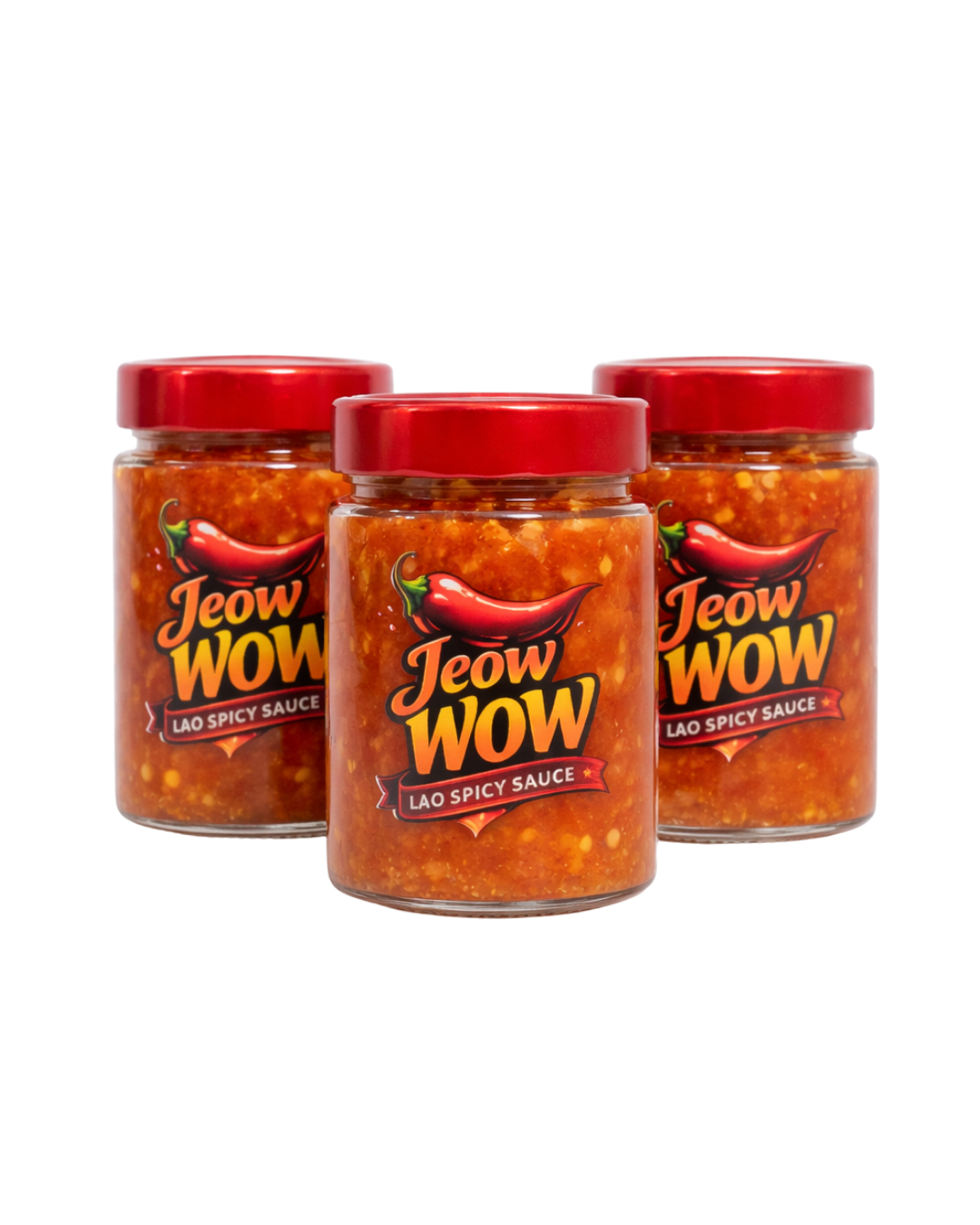 Jeow Wow Lao Spicy Sauce 3-Pack 200ml